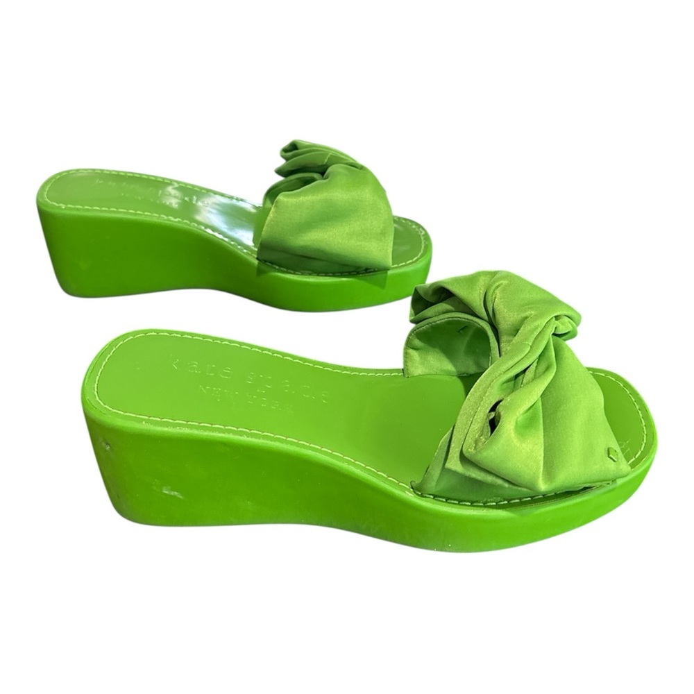 Kate Spade Green Wedge Shoes